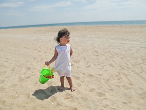 Little Girl at the Beach For The About Us Page